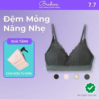 Áo Bra ren ABR03, Không Gọng, Mềm Mại, Mút mỏng, Nhẹ, ren liền nữ tính