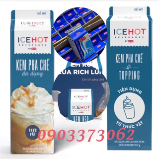 Kem béo thực vật Rich Ice Hot 454g/ Kem pha chế topping tiện dụng Icehot mẫu mới của richs lùn