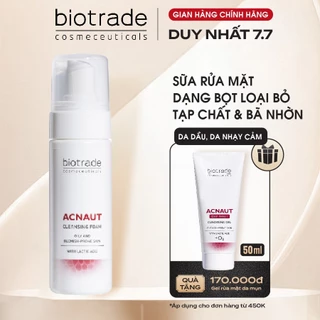 Sữa Rửa Mặt Dạng Bọt Biotrade Acnaut Cleansing Foam loại bỏ tạp chất và bã nhờn Biotrade 150ml