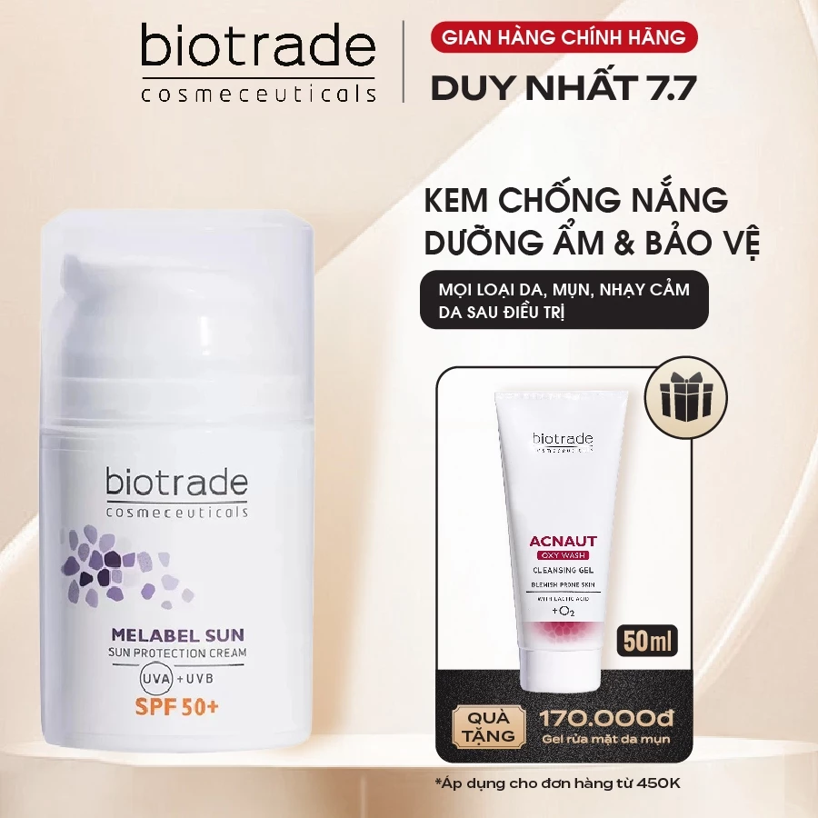 Kem chống nắng dưỡng ẩm và bảo vệ da Biotrade Melable Whitening Sun Cream SPF 50+