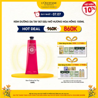 Kem Dưỡng Da Tay Bơ Đậu Mỡ Hương Hoa Hồng L'Occitane Shea Butter Delightful Rose Hand Cream 30ml - 150ml