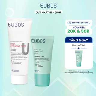 Combo Kem Dưỡng Da Tay EUBOS 25ml Và Kem Nứt Gót Dưỡng Da Chân UREA 10% Foot Cream 100ml Dưỡng Ẩm Chuyên Sâu An Toàn