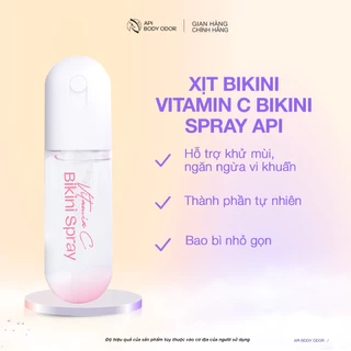 Nước hoa vùng kín  API Xịt thơm vùng kín Bikini 20ml, khử mùi  kháng khuẩn giảm thâm Bikini hương nước hoa -Hello Sun