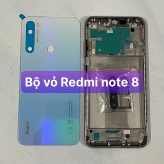 bộ xương vỏ zin xiaomi Redmi note 8 ,kèm khay sim,phím,kính camera