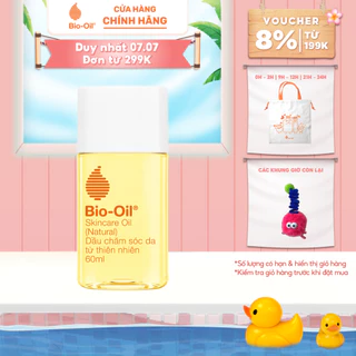 Dầu chăm sóc da từ Thiên Nhiên giúp giảm rạn dạ mờ sẹo cho da nhạy cảm BIO-OIL SKINCARE OIL (NATURAL) 60ML