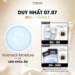 Kính áp tròng cận VIVIMOON trong suốt khóa ẩm Vivimedi Moisture