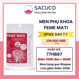 Viên Uống Men Phụ Khoa Feme Mati Nhật Bản Gói 30 Viên