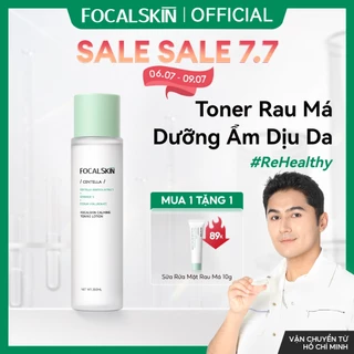 FOCALSKIN Toner Nước Hoa Hồng RAU MÁ Hỗ Trợ Dịu Da Phục Hồi Da Kích Ứng Mẩn Đỏ Hiệu Quả 200ml