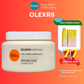 Kem ủ tóc Olexrs Hair Salon Collagen Complex 500ml phục hồi siêu mượt