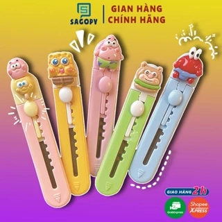 Dao rọc giấy mini S P hình chân mèo dễ thương cute