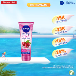 Sữa Dưỡng Thể NIVEA Vitamin C&A Dưỡng Sáng | Đều Màu Da Sau 7 Ngày (180 ml) - 80372