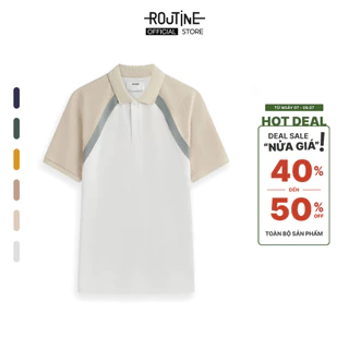 Áo Polo Nam Tay Bo Raglan Phối Màu Form Fitted - Routine 10F21POL022R1