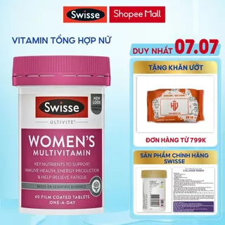 Vitamin tổng hợp cho nữ Swisse Ultivite Women's Multivitamin giúp tăng sức kháng đề kháng , giảm mệt mỏi 100 viên của Úc