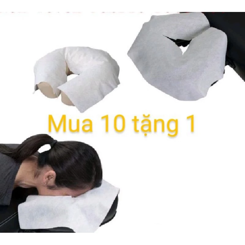 [Mua 10 tặng 1] Miếng trãi lót gối úp mặt dùng trong spa