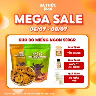 Khô bò miếng Ngon chuẩn đặc sản Tây Nguyên được làm từ thịt bò loại 500Gram - 1KG từ BA THỨC FOOD