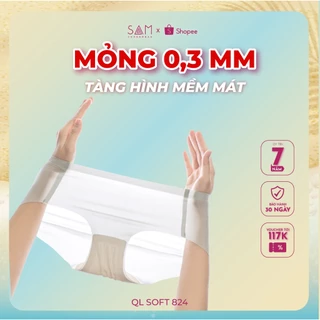 Quần lót nữ Sam Underwear thun tơ lạnh cao cấp mềm mại thoáng mát  Soft 824