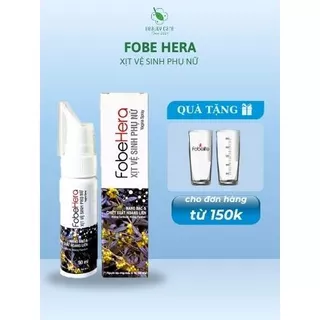 Chai Xịt Phụ Khoa Ngăn Ngừa Viêm Nhiễm Viêm Ngứa Vùng Kín FOBE HERA - chai 50ml (Có Che Tên)