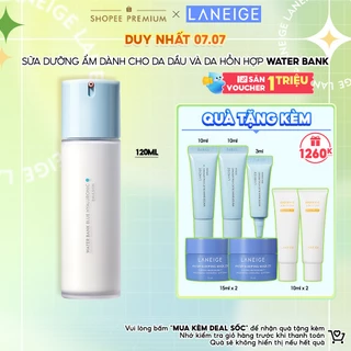 [NHẬP LNGAUG23 -12%] Sữa Dưỡng Phục Hồi Và Cân Bằng Độ Ẩm Chuyên Sâu Laneige Water Bank Blue HA Emulsion Oily 120ml