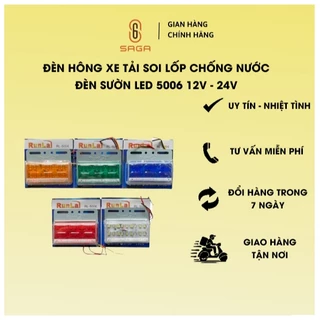 Hướng dẫn đấu Đèn sườn xe tải Led chống nước 5006. Đèn hông soi lốp