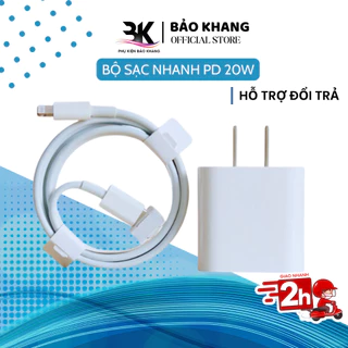 Bộ Củ cáp sạc nhanh PD 20w dành cho điện thoại - Hỗ trợ sạc nhanh IP 7plus x xsmax 11 12 13 14 15 pro max promax