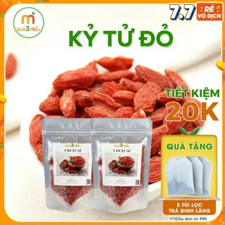 Kỷ Tử Đỏ sấy khô thượng hạng túi 200gr thương hiệu Quà 3 Miền