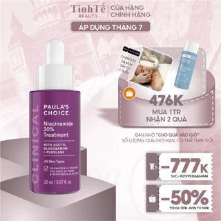 Tinh chất se khít lỗ chân lông Paula's Choice Clinical Niacinamide 20% Treatment 20ml