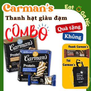 [Carman's] Thanh Hạt Giàu Protein Nhập Khẩu Úc Cao Cấp - Carman's Protein Bar - Hộp 200g