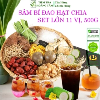 Sâm bí đao hạt chia 11 vị, 500 Gram, nấu 10 lít nước - Công thức gia truyền, sản phẩm chính hãng Tiệm Trà Hoàng Tâm