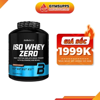 Sữa Dinh Dương Tăng Cơ Nuôi Cơ Phục Hồi Cơ Bắp Whey Isolate Protein BioTech ISO WHEY ZERO 5lbs (2.4 kgs) 90 Lần Dùng