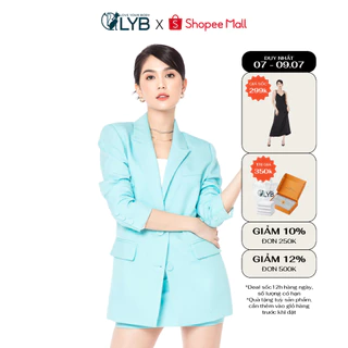 [Mã LYBO250 giảm 10% đơn 250K] Áo khoác blazer công sở khoác vest xanh mint LYB