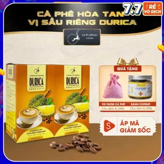 Combo 2 Hộp Cà Phê Sầu Riêng, Cà Phê Loại ĐẶC BIỆT THƠM NGON TIỆN LỢI - DURICA - LE PLATEAU COFFEE