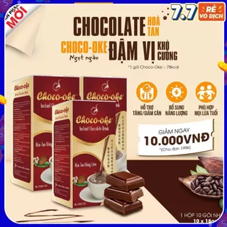 Combo 3 Hộp Socola Hòa Tan Uống liền CHOCO-OKE, Socola Hòa Tan Đặc Biệt Thơm Ngon Tiện Lợi, Le Plateau Coffee