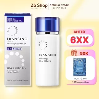 Sữa Dưỡng Transino Giảm Nám Tàn Nhang, Dưỡng Trắng Căng Bóng, Chống Lão Hóa Transino Whitening Clear Milk EX 100ml