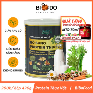 Bột Ngũ Cốc Dinh Dưỡng Đậu Hạt Rau Củ 420g Thuần Chay - Bí Đỏ Food - Bổ Sung Protein Thực Vật