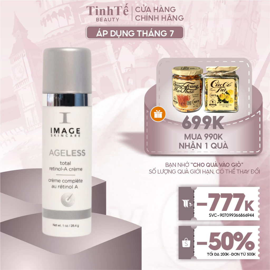 Kem Retinol trẻ hóa và làm mờ thâm mụn Image Skincare Ageless Total Retinol A Creme 28.4g