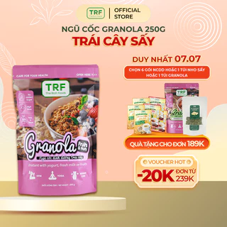 Ngũ cốc Granola Trái cây sấy vị ngọt tự nhiên The Rich Foods Fruits Nuts ăn vặt healthy, kiểm soát cân nặng 250g