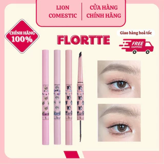 [FLORTTE] Chì Kẻ Mày Mascara 2 Đầu Flortte Meow Chống Nước Lâu Trôi