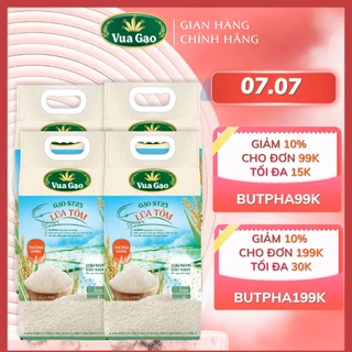 Combo 4 Túi Gạo ST25 Lúa Tôm 5kg – Thương hiệu Vua Gạo - Tổng 20kg