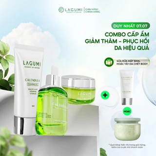 Combo Sữa rửa mặt Lagumi 50g + Serum Lagumi 30g + Kem dưỡng Lagumi 30g