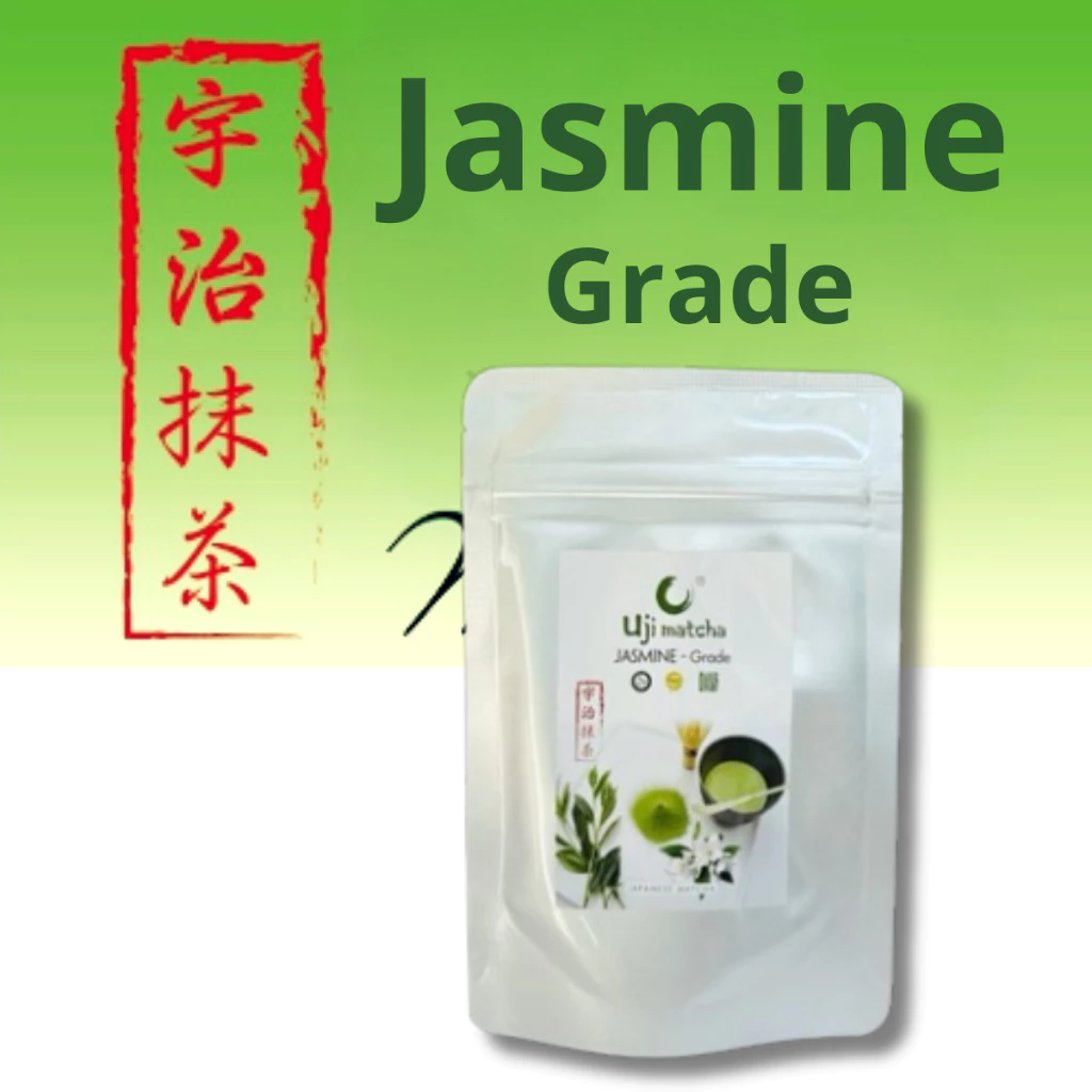 Bột trà xanh hương nhài Uji Matcha Jasmine grade 50 gram, thơm ngon, chuẩn vị.