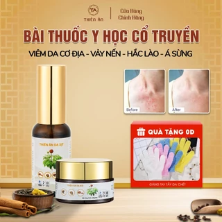 [Combo 2] Kem Bôi Da+Xịt Thiên Ân Giúp Cải Thiện Viêm Da Cơ Địa, Vảy Nến, Á Sừng, Hắc Lào, Nấm Ngứa