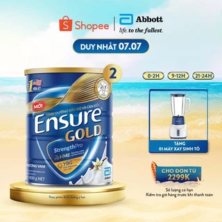 Combo 2 Lon Sữa bột Ensure Gold Abbott hương vani 800g/ 850g