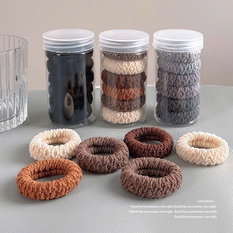 Hộp set 6 chun buộc phồng chân tóc cá tính cao cấp