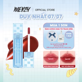 [NEW][Ver 4] Son Tint Bóng Hàn Quốc Bền Màu, Lâu Trôi Cho Đôi Môi Căng Mọng, Ẩm Mịn Merzy The Watery Dew Tint 4g