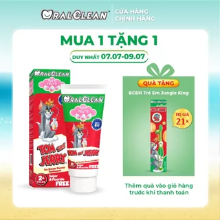 Kem đánh răng cho bé OralClean Tom and Jerry Tutti-Frutti (75ml/tuýp)