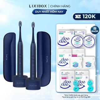 Combo Bàn chải điện Halio Sonic Whitening Electric Toothbrush PRO