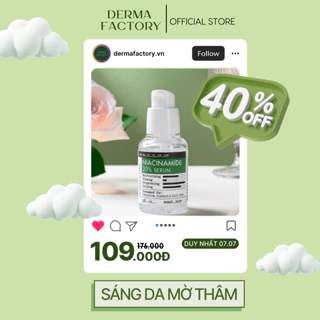 Tinh chất dưỡng trắng Derma Factory Niacinamide 20% Serum 30ml