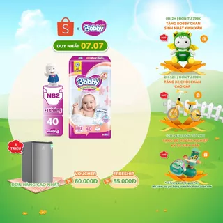 Miếng lót sơ sinh Bobby Newborn 2-40 miếng