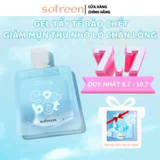 SOFREEN Gel tẩy tế bào chết Rau Má Cây Phỉ Rau Sam giúp sạch bụi bẩn dầu thừa tươi tắn làn da 30g