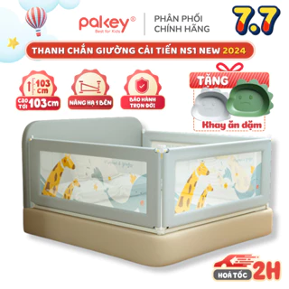 Thanh Chắn Giường Nhật Bản PAKEY NS1, NS2 - NEW 2024 Nâng Hạ 1 Bên Cao 103cm và PAKEY KHỦNG LONG ( 1 THANH CHẮN 1 MẶT )